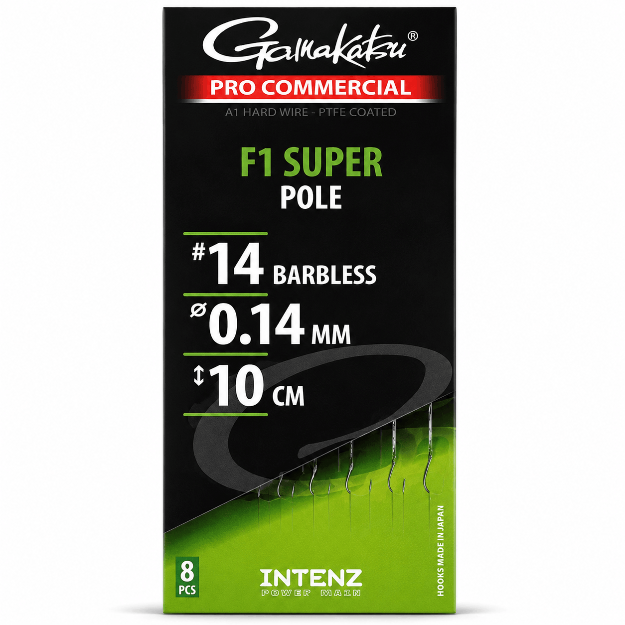 Gamakatsu-pro-commercial-F1-super-pole-barbless-onderlijn-size-14-014mm