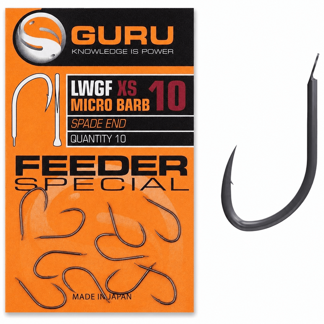 Guru-Feeder-Special-LWGF-XS-micro-barb-Spade-End-size-10