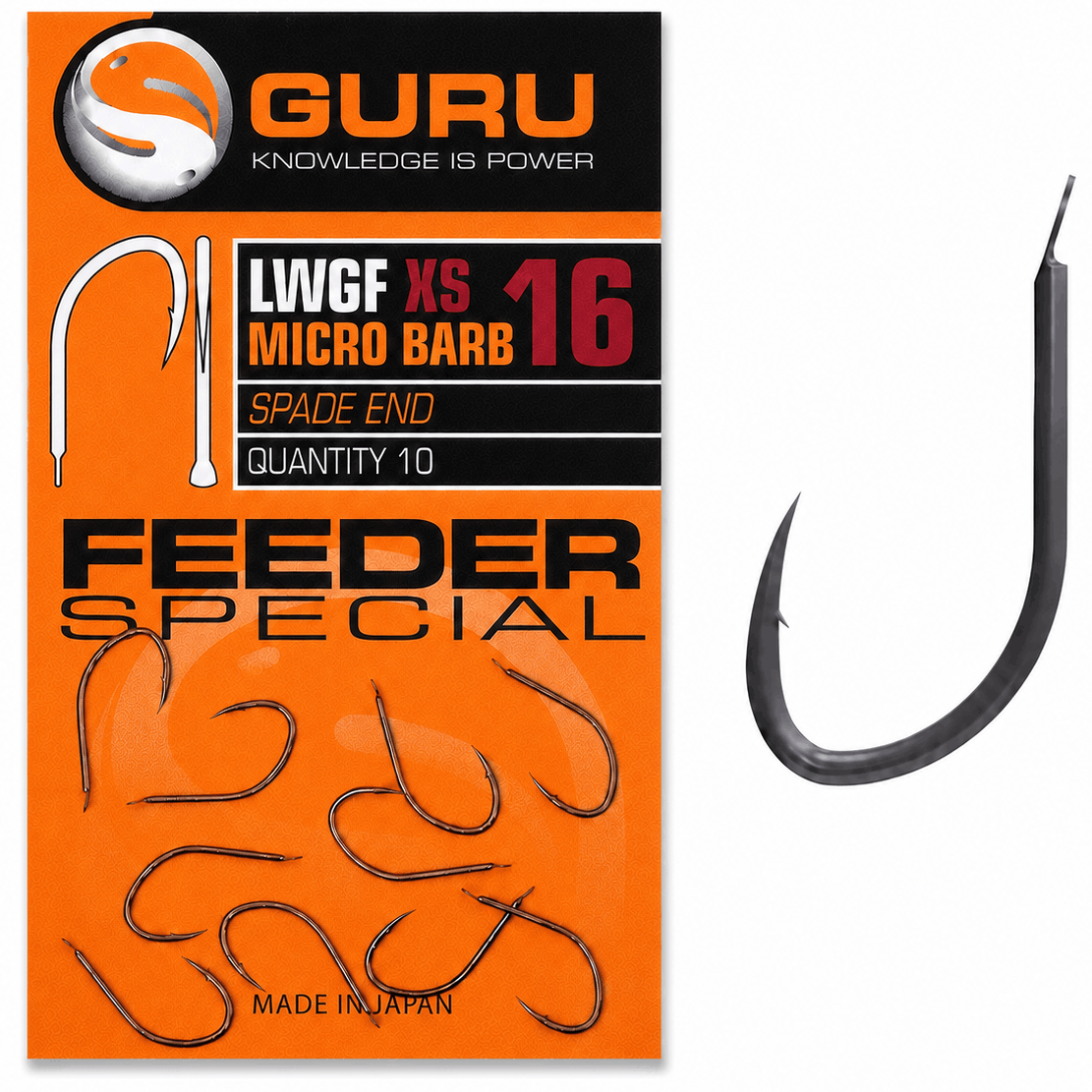 Guru-Feeder-Special-LWGF-XS-micro-barb-Spade-End-size-16