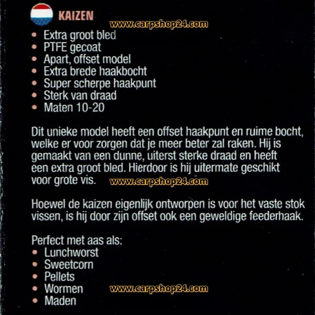 Guru Kaizen Spade End Barbless productinformatie en aasadvies