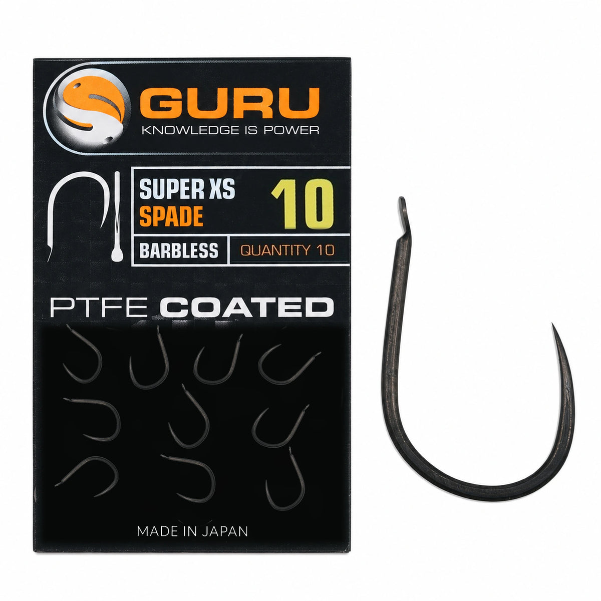 Guru Super XS Spade Barbless haakmaat 10 zonder weerhaak