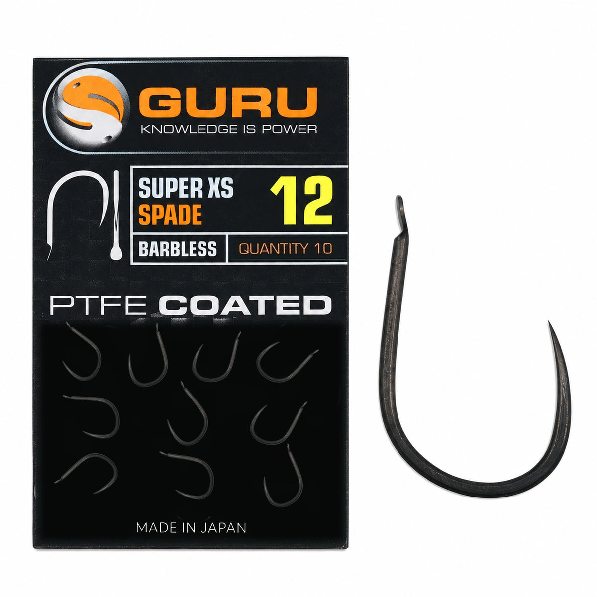 Guru Super XS Spade Barbless haakmaat 12 zonder weerhaak