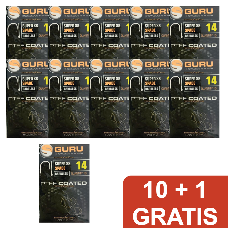 Guru super xs spade barbles 10 + 1 Pakket Deal