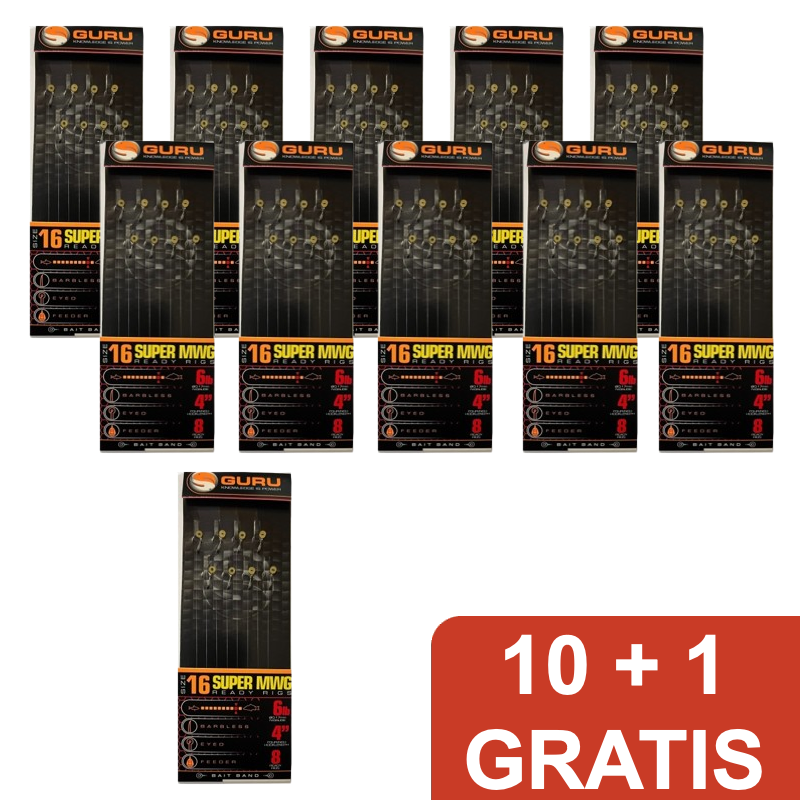 Guru Super MWG Bait Band Onderlijnen Pakket Deal