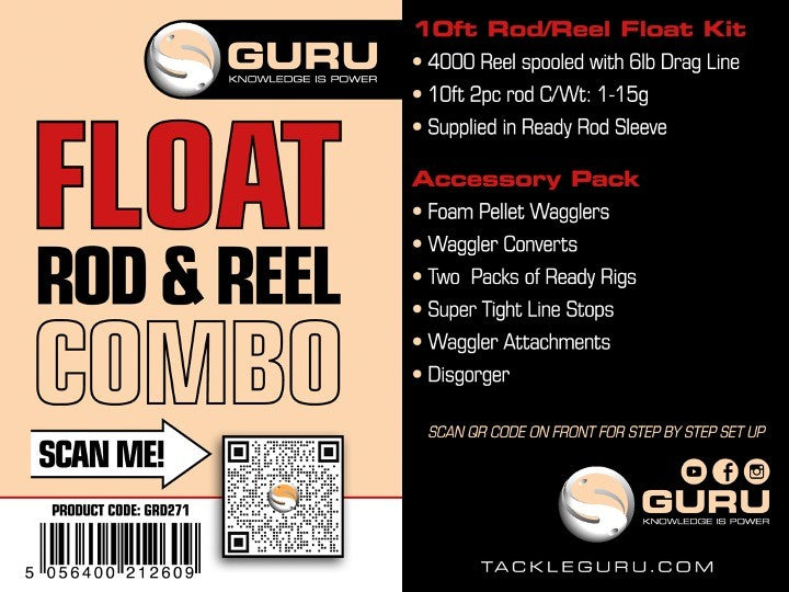 Guru 10' Float Rod And Reel Combo - Feederhengel pakket