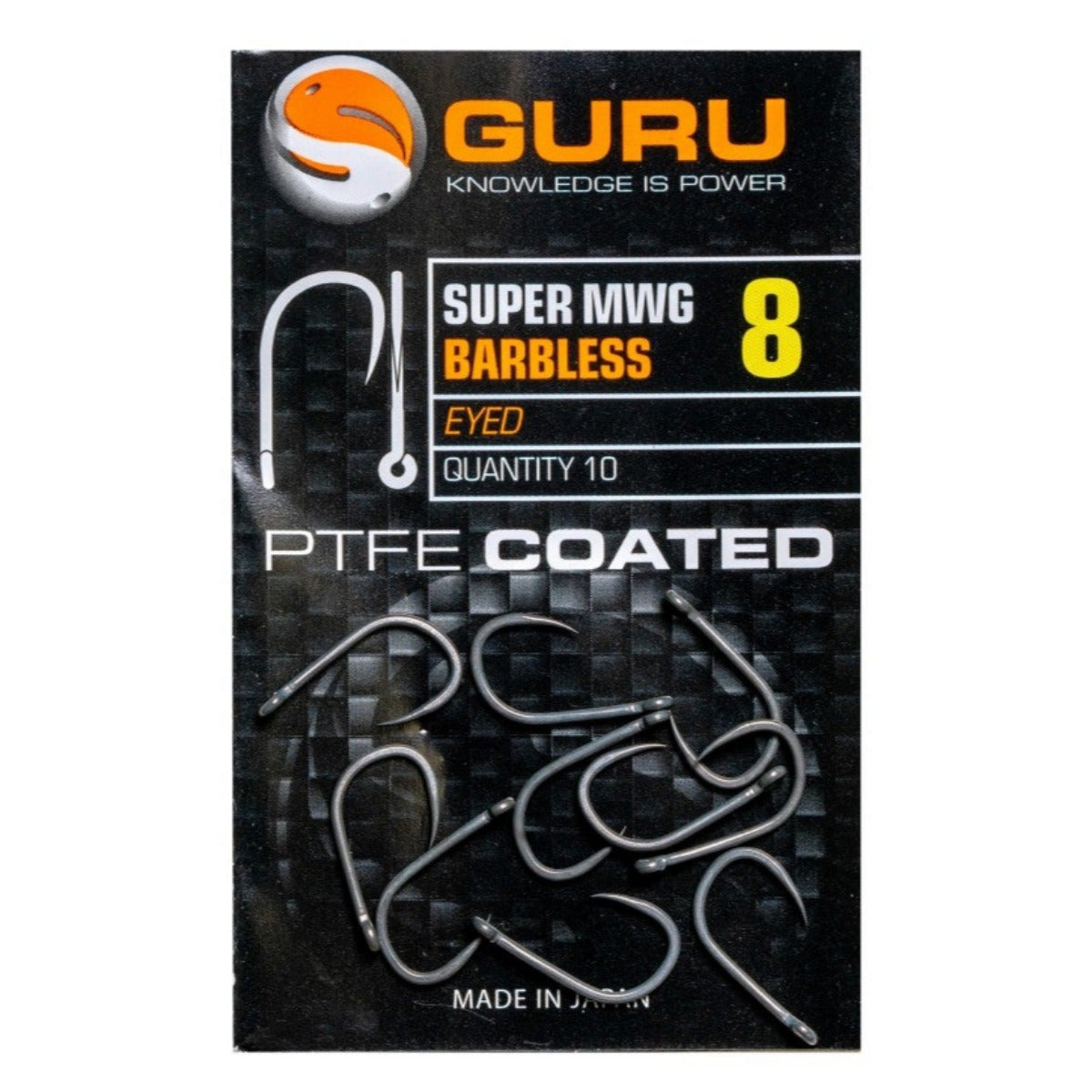 Guru Super MWG barbless eyed haak 08