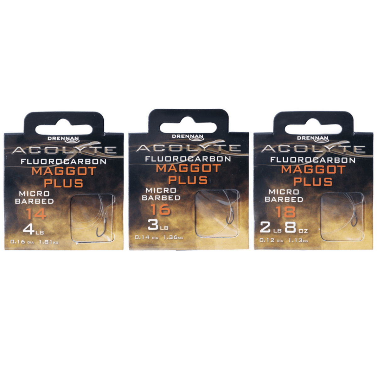 Drennan acolyte maggot plus - hooks to fluorocarbon 30cm