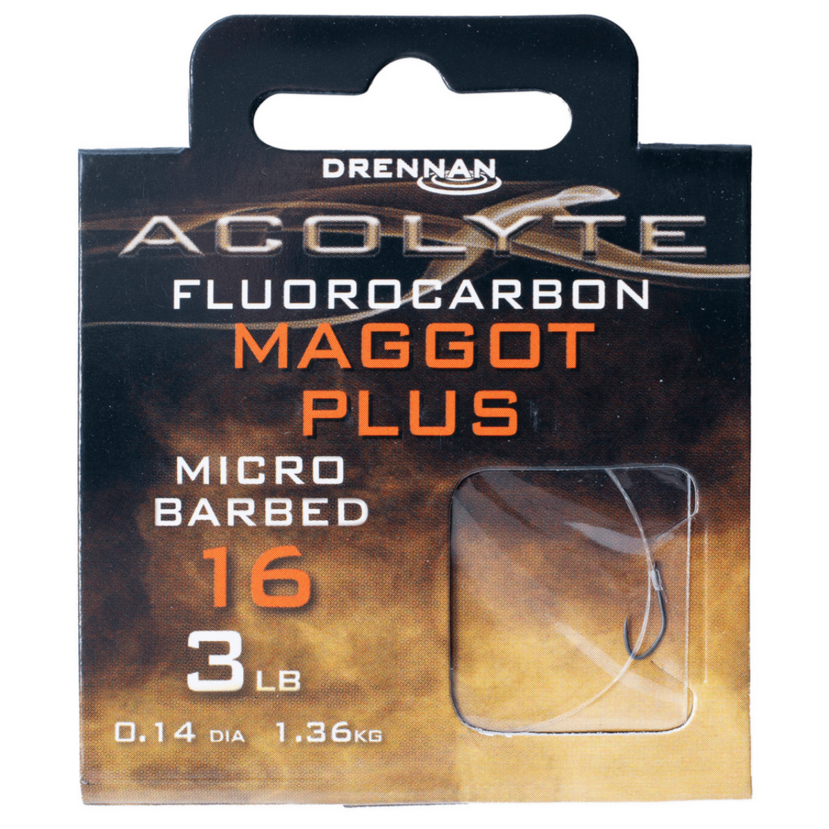 Drennan acolyte maggot plus - hooks to fluorocarbon 30cm
