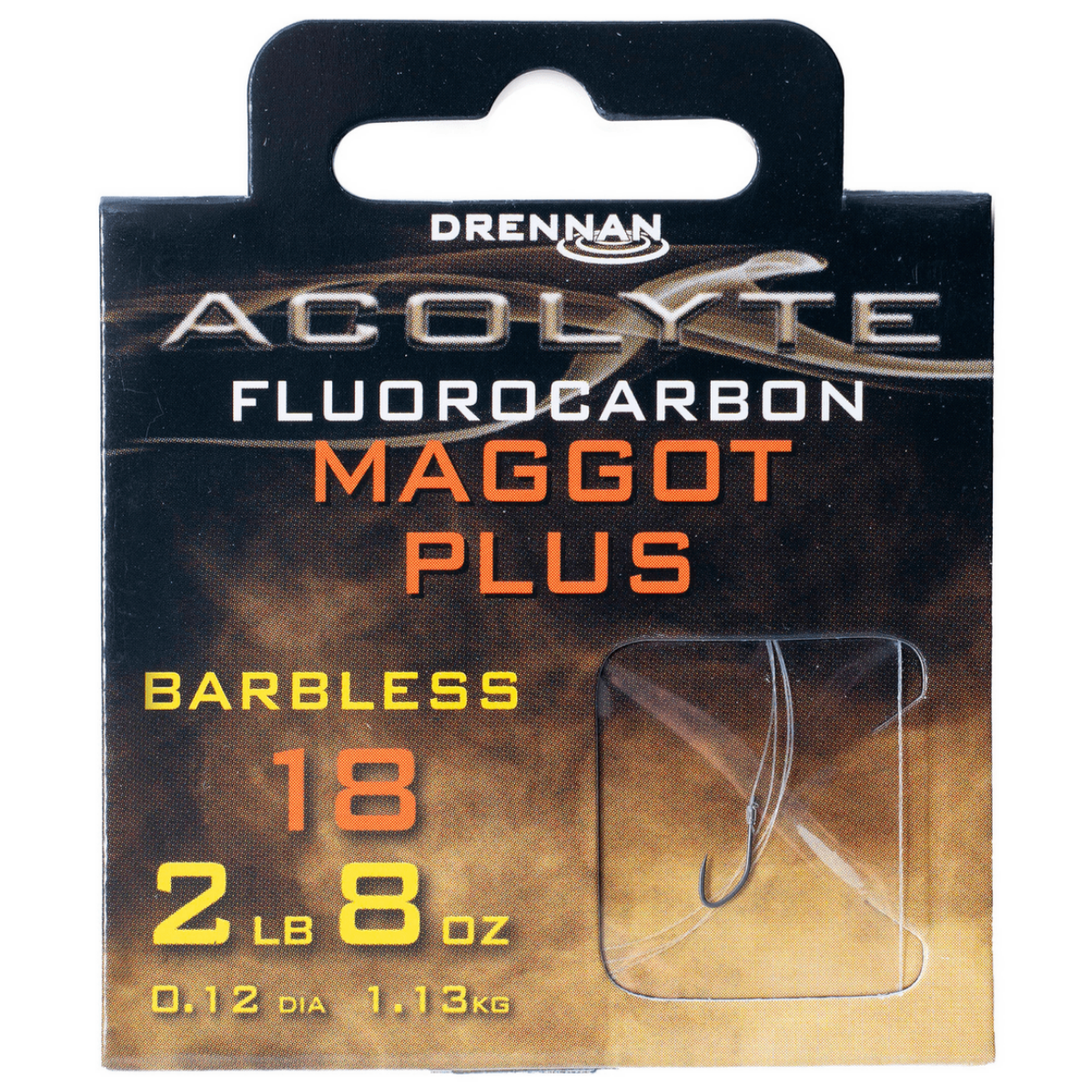 ACOLYTE MAGGOT PLUS BARBLESS - HOOKS TO FLUOROCARBON 30CM