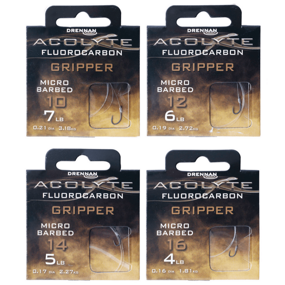 Drennan acolyte gripper - hooks to fluorocarbon 50cm