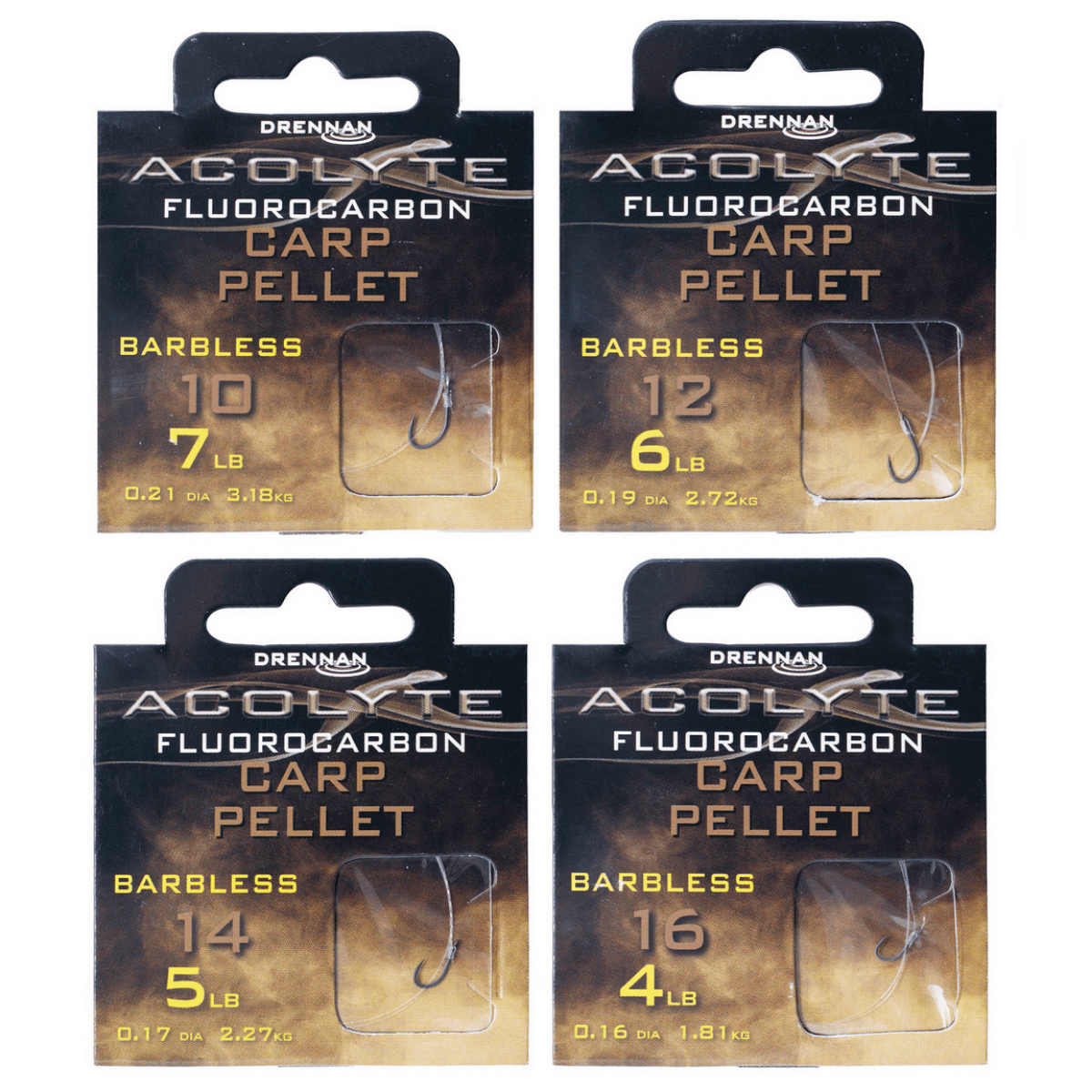 Drennan acolyte carp pellet - hook to fluorocarbon 30cm
