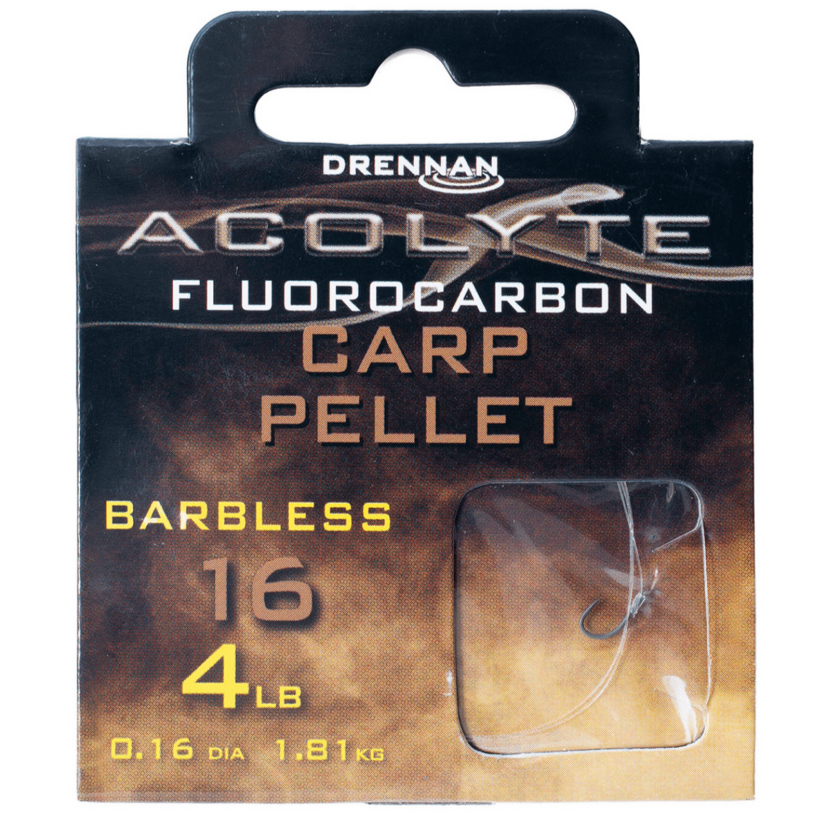Drennan acolyte carp pellet - hook to fluorocarbon 30cm