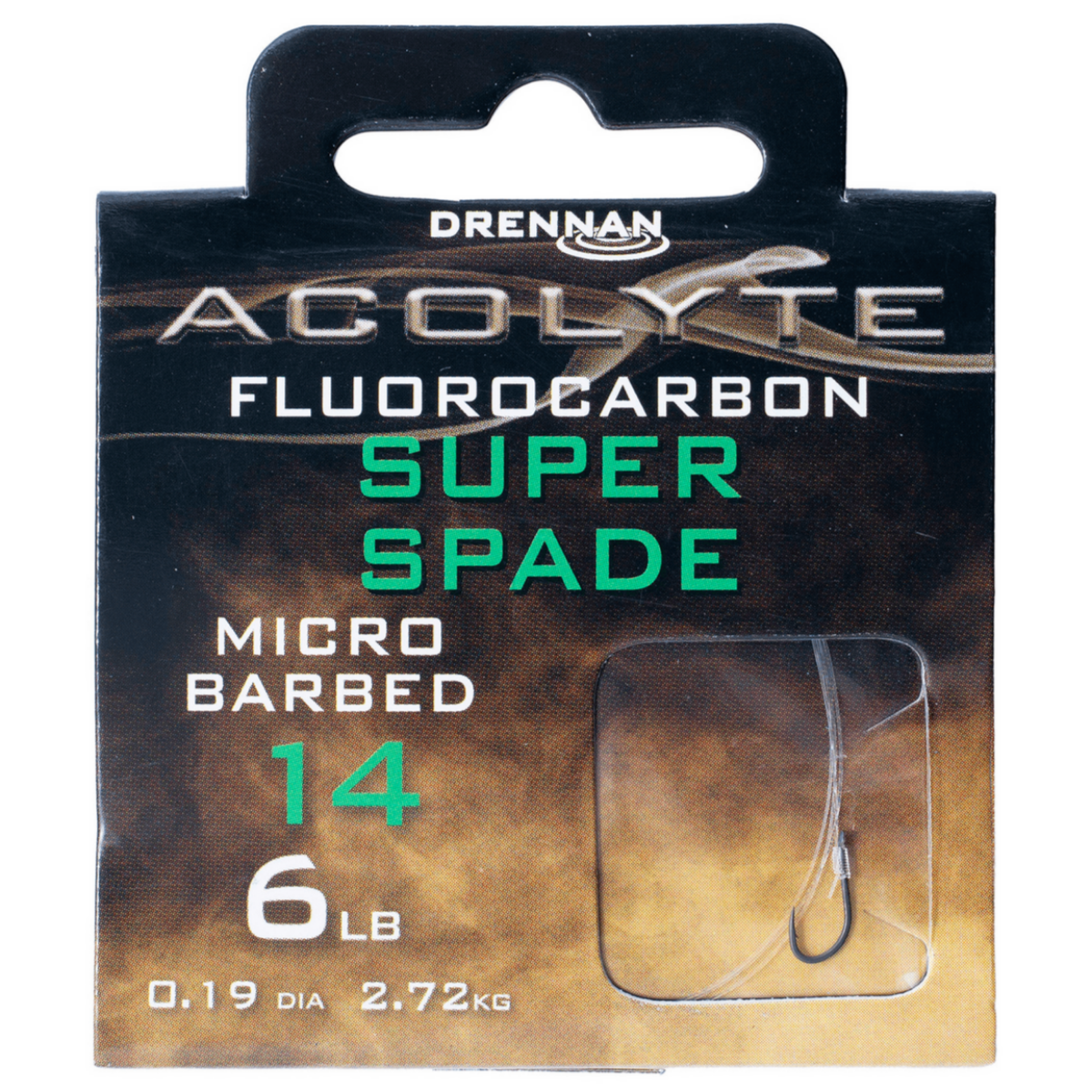 Drennan acolyte super spade - hook to fluorocarbon 50cm