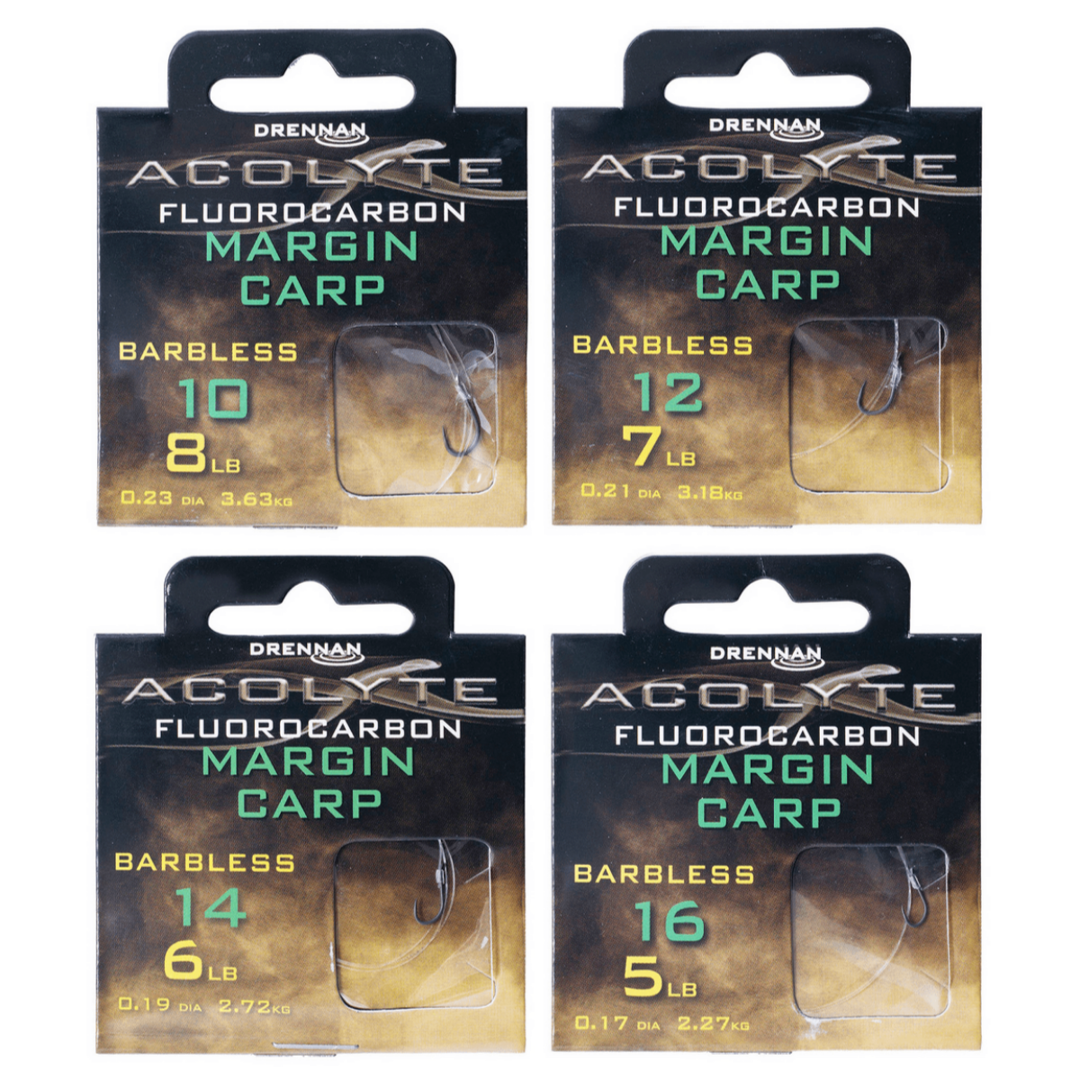 Drennan acolyte margin carp - hooks to fluorocarbon 30cm