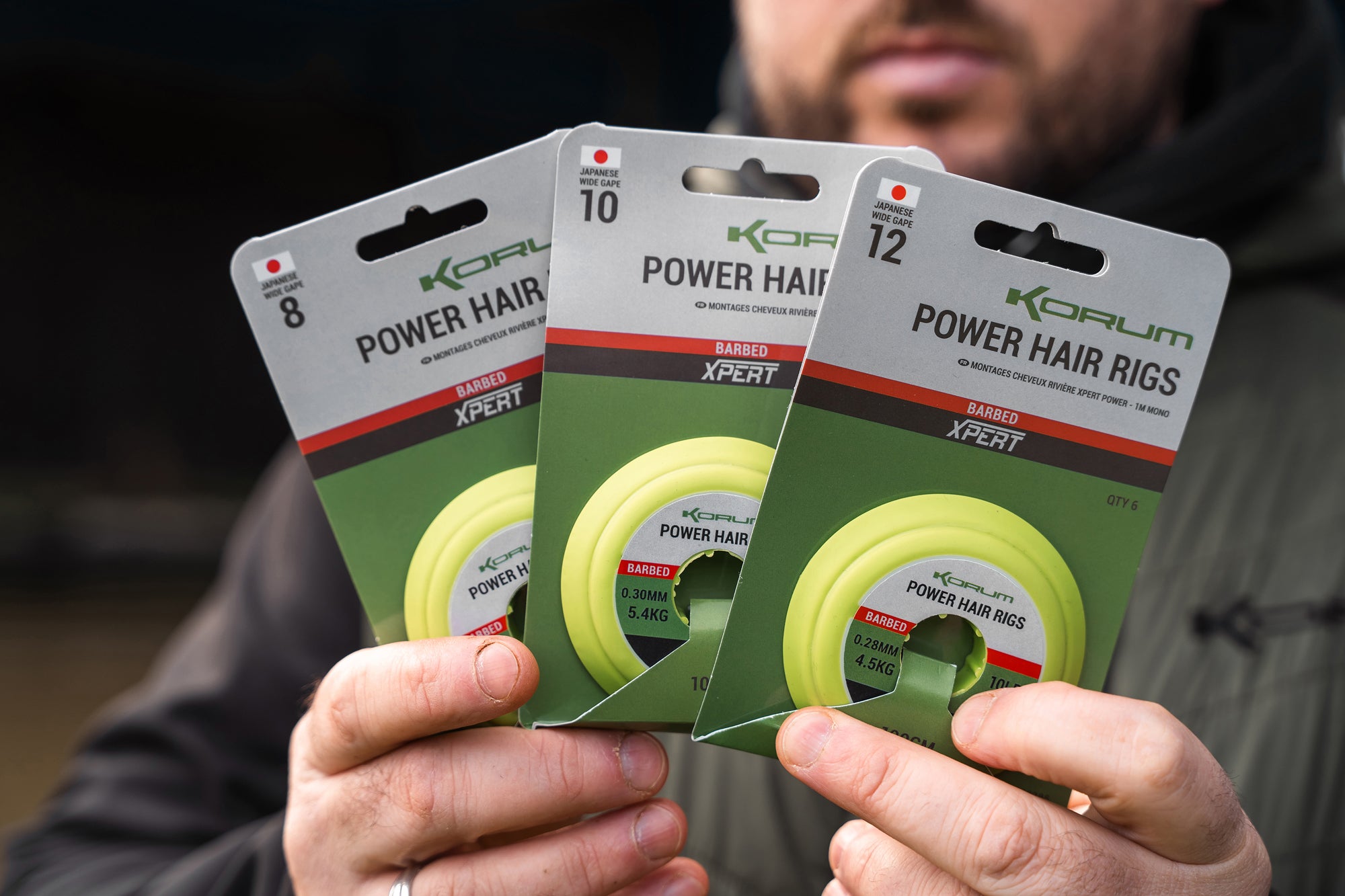 XPERT POWER RIVER HAIR RIGS- BARBED - 1m