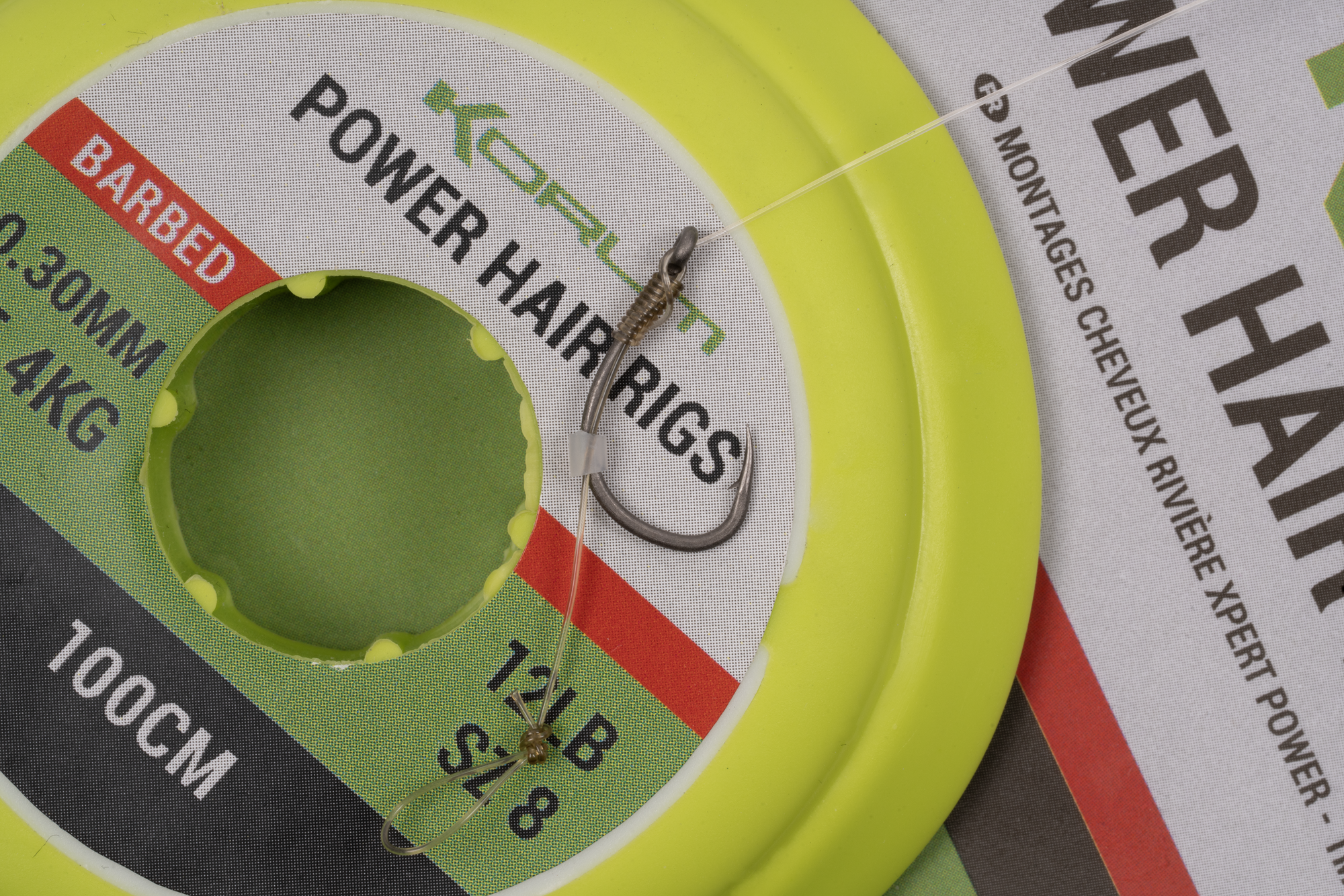 XPERT POWER RIVER HAIR RIGS- BARBED - 1m