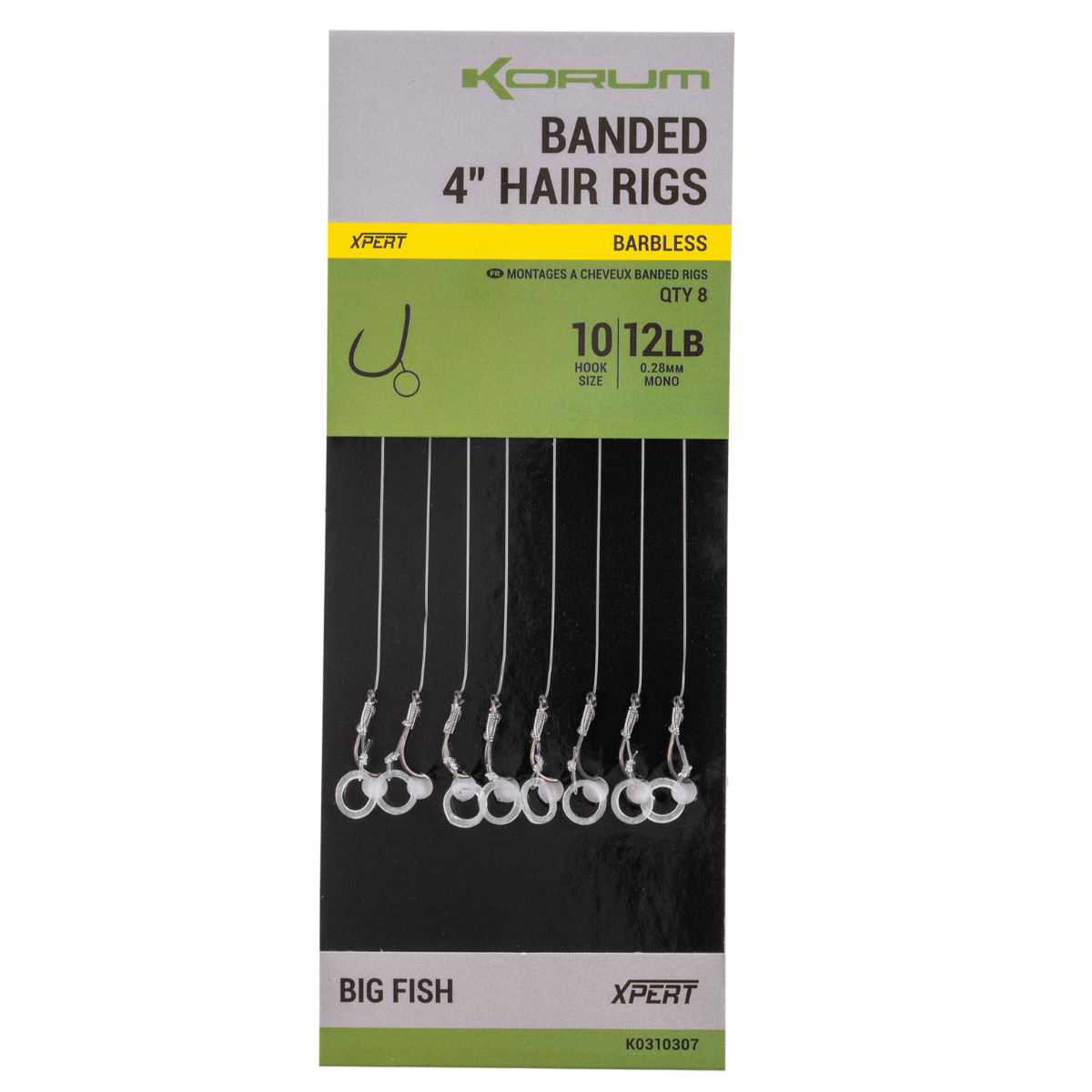 Korum banded hair rigs - barbless