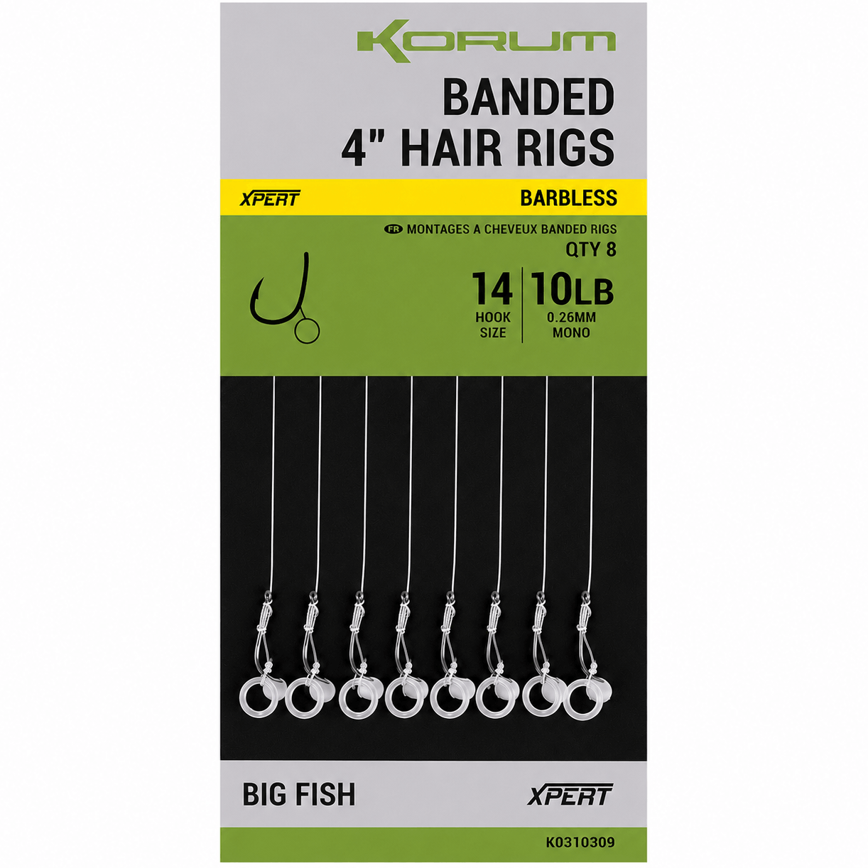 KORUM-BANDED-HAIR-RIGS-BARBLESS-10-Inch-size-14-026mm