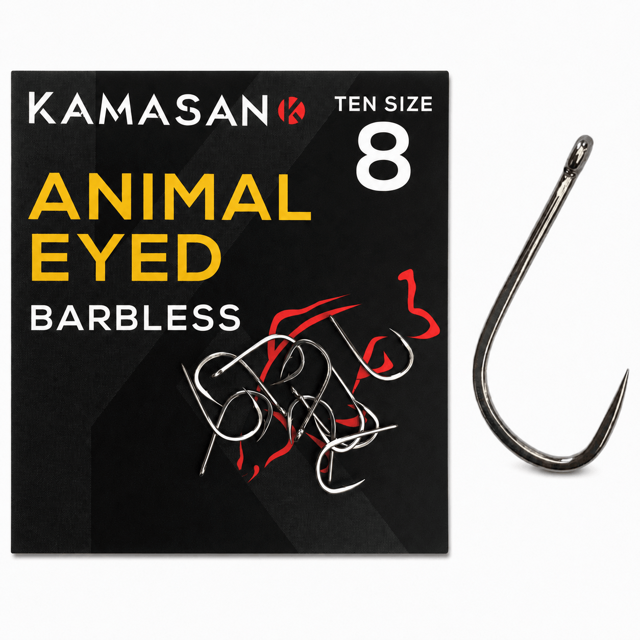 Kamasan-animal-eyed-barbless-size-8