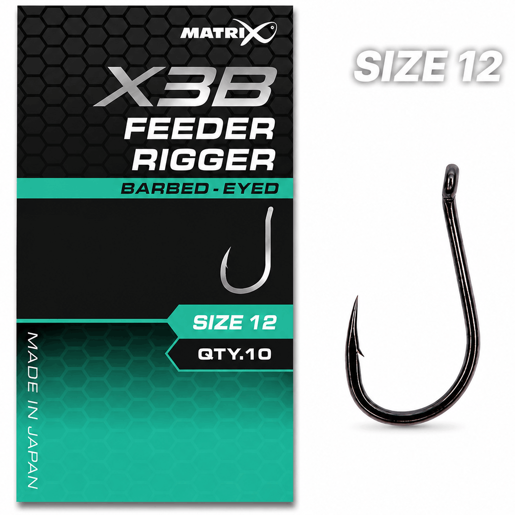 MATRIX-X3B-FEEDER-RIGGER-barbed-eyed-size-12