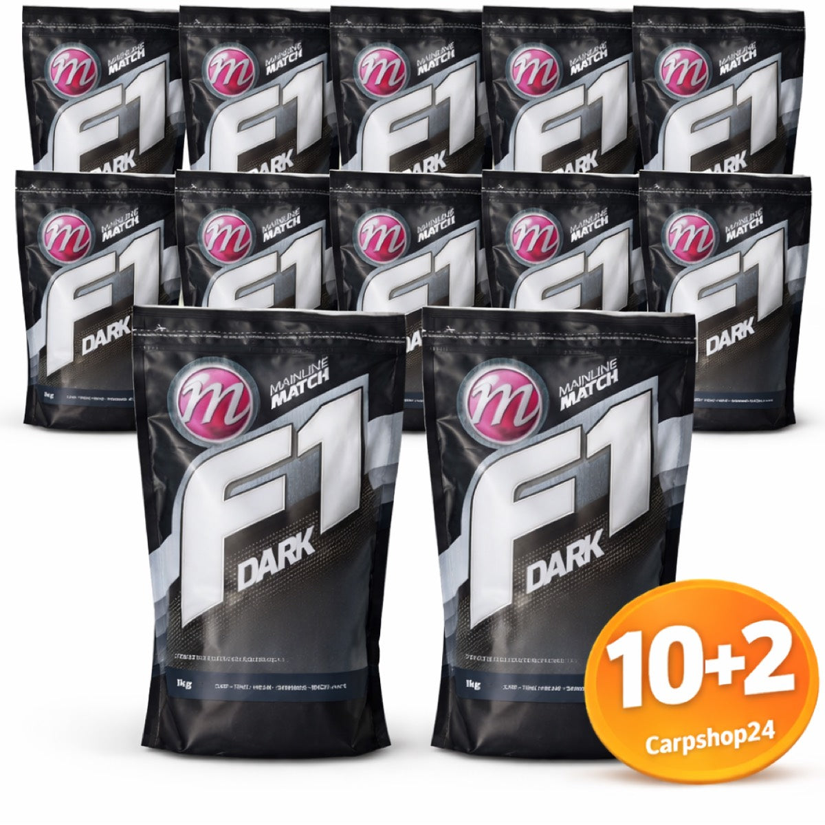 Mainline Match F1 Dark grondvoer 1 kg 10+2 pakketdeal