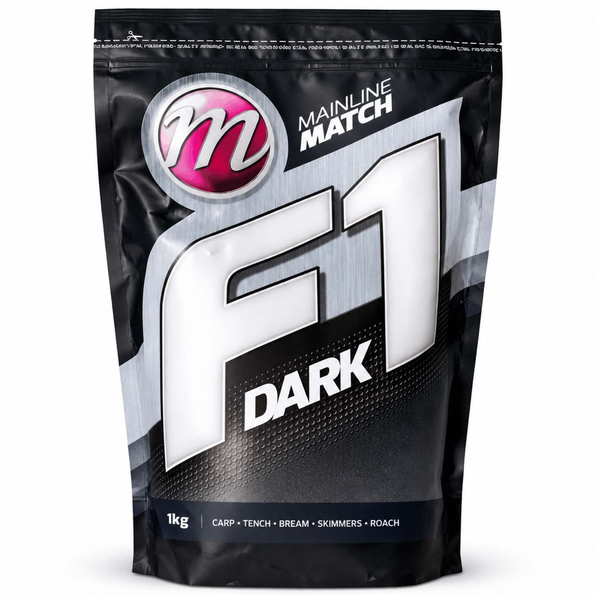 Mainline Match F1 Groundbait 1kg Dark – donker F1-karpergrondvoer