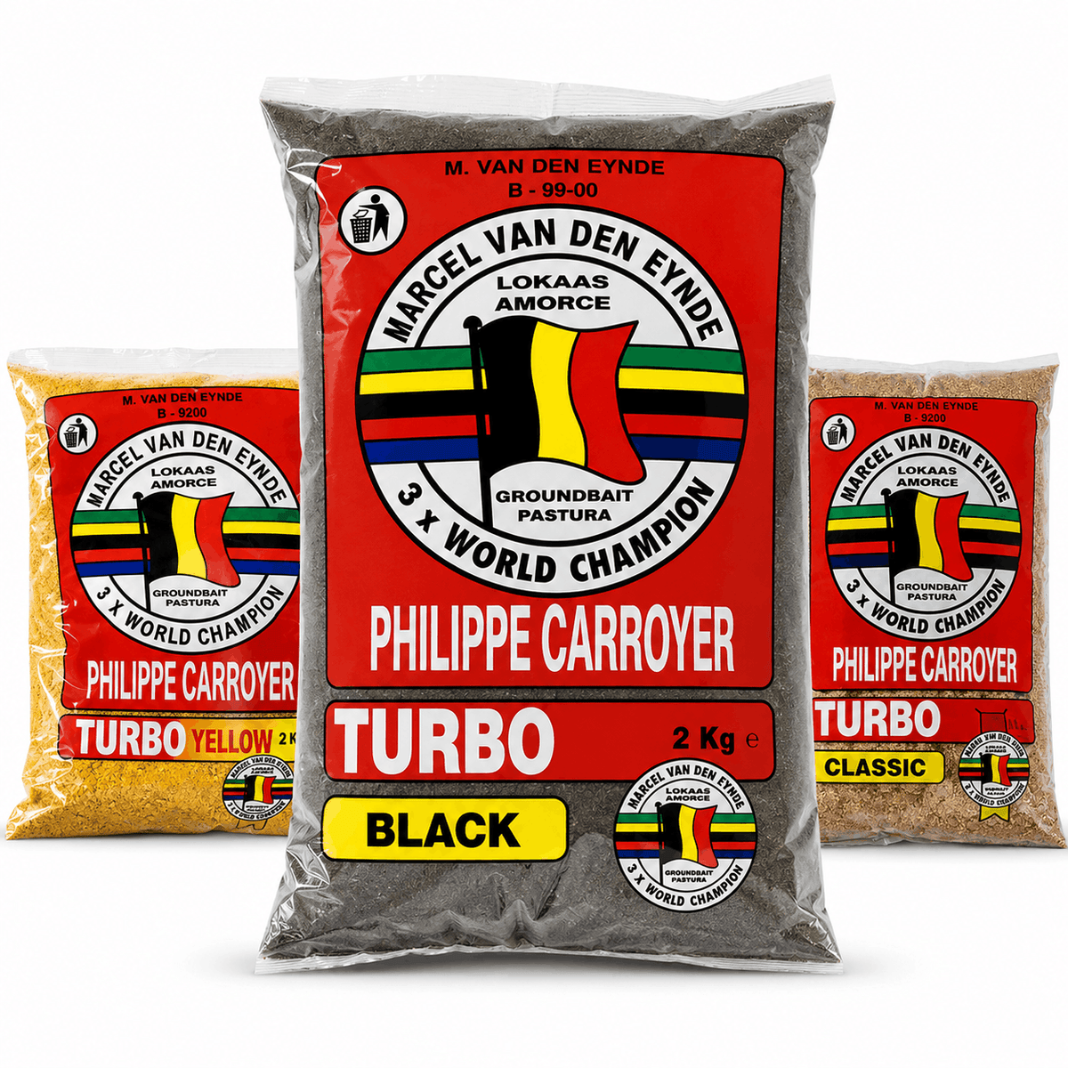 Marcel Van Den Eynde Turbo 2kg assortiment met Black, Classic en Yellow