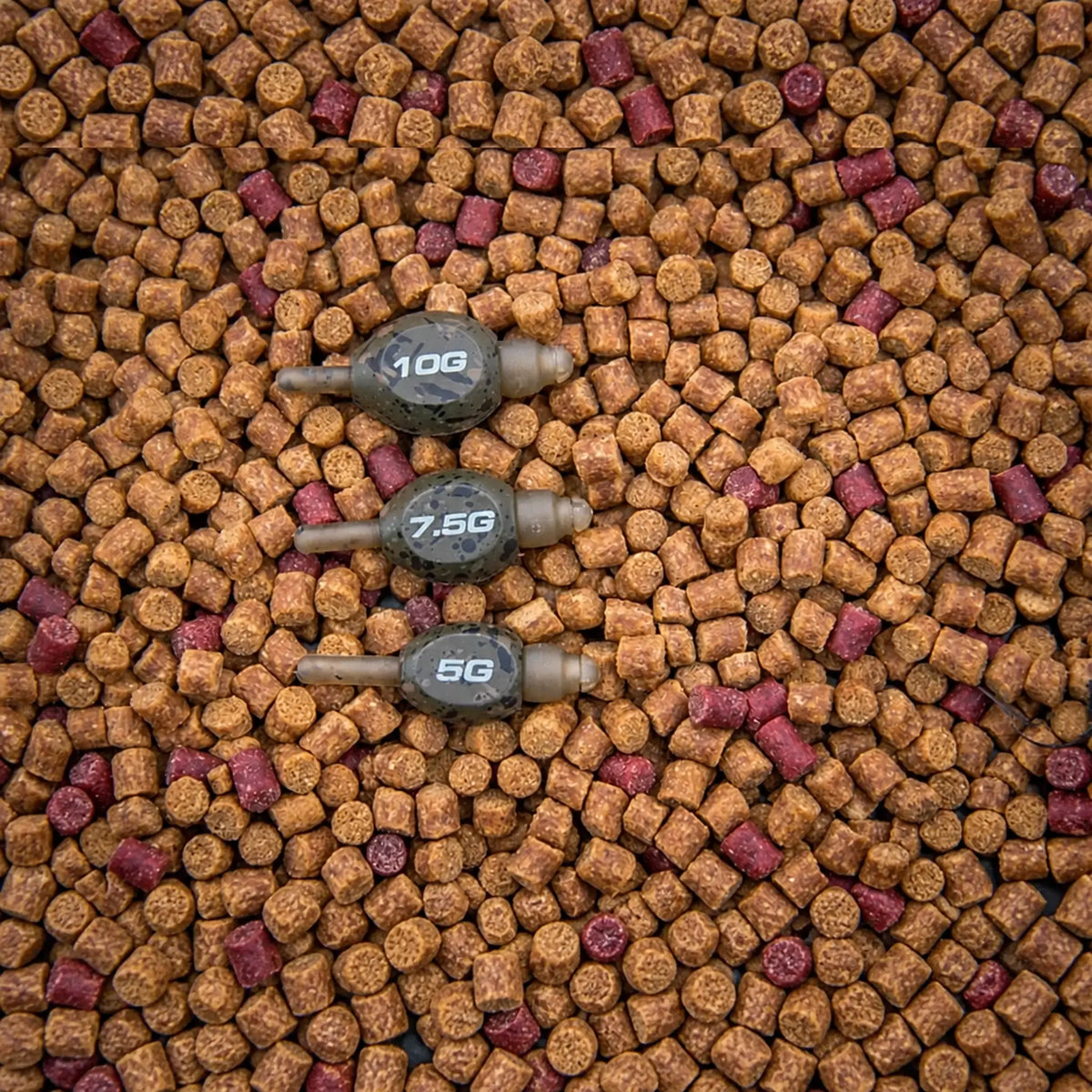 Matrix Inline Pellet Bomb varianten 5g 7.5g en 10g op pellets