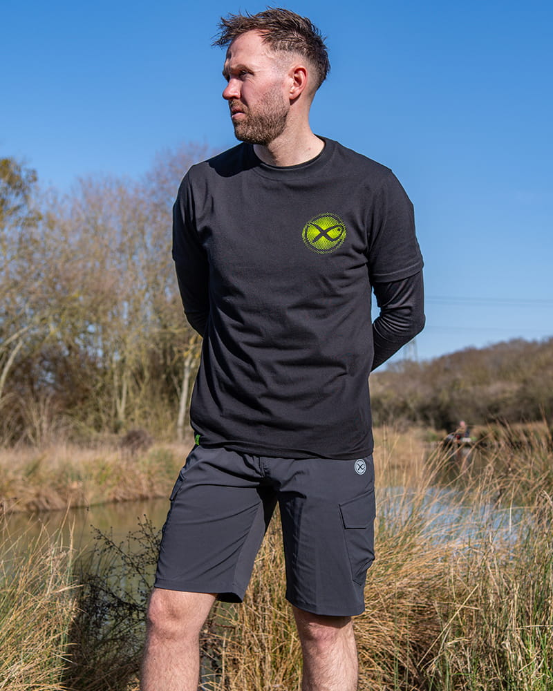 FADE LOGO T-SHIRT - BLACK/LIME