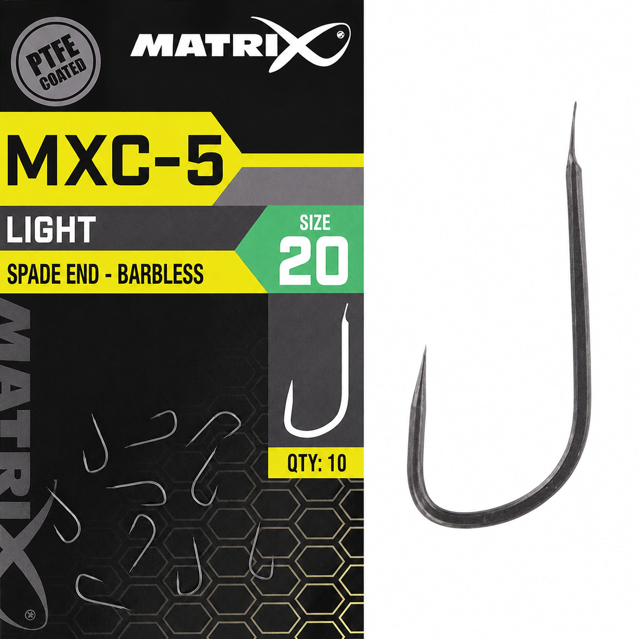 Matrix-MXC-5-light-spade-end-barbless-size-20