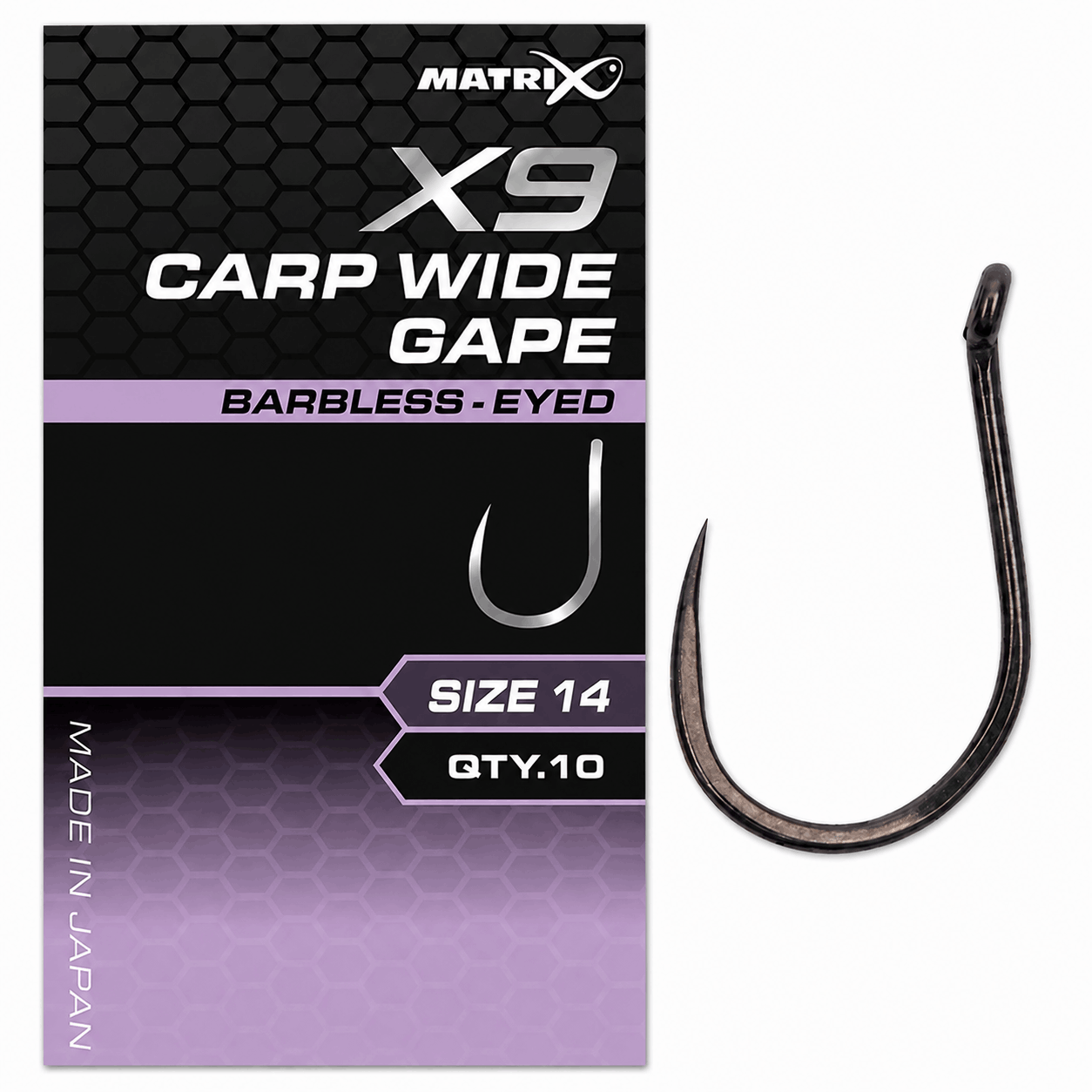 Matrix-X0-carp-wide-gape-eyed-barbless-size-14