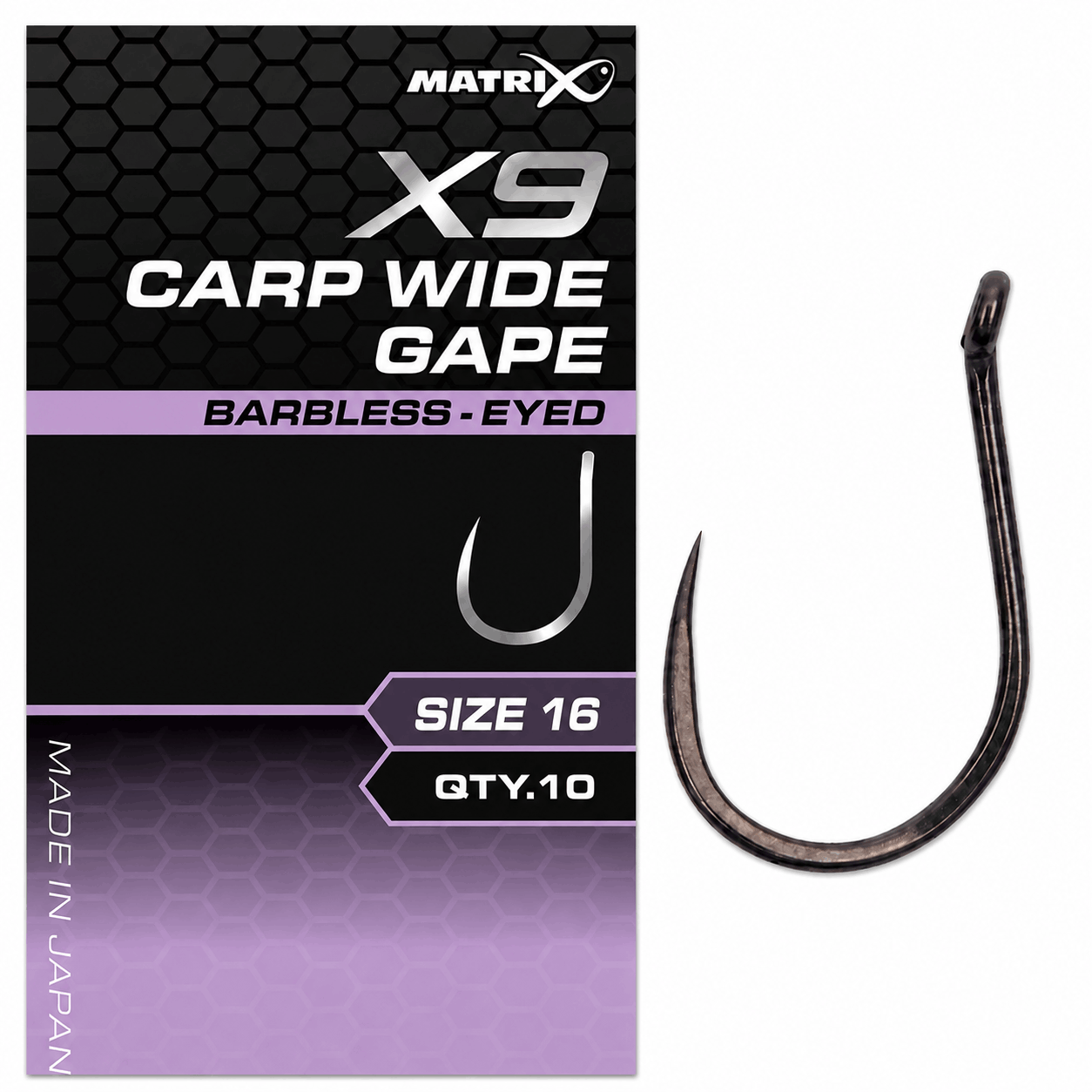 Matrix-X0-carp-wide-gape-eyed-barbless-size-16