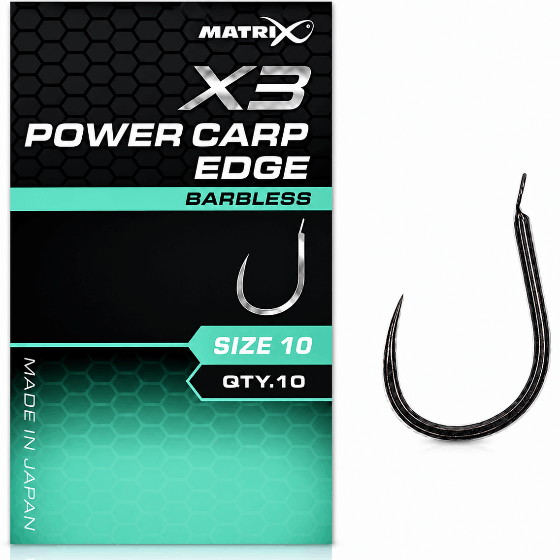 Matrix-X3-power-carp-edge-barbless-size-10