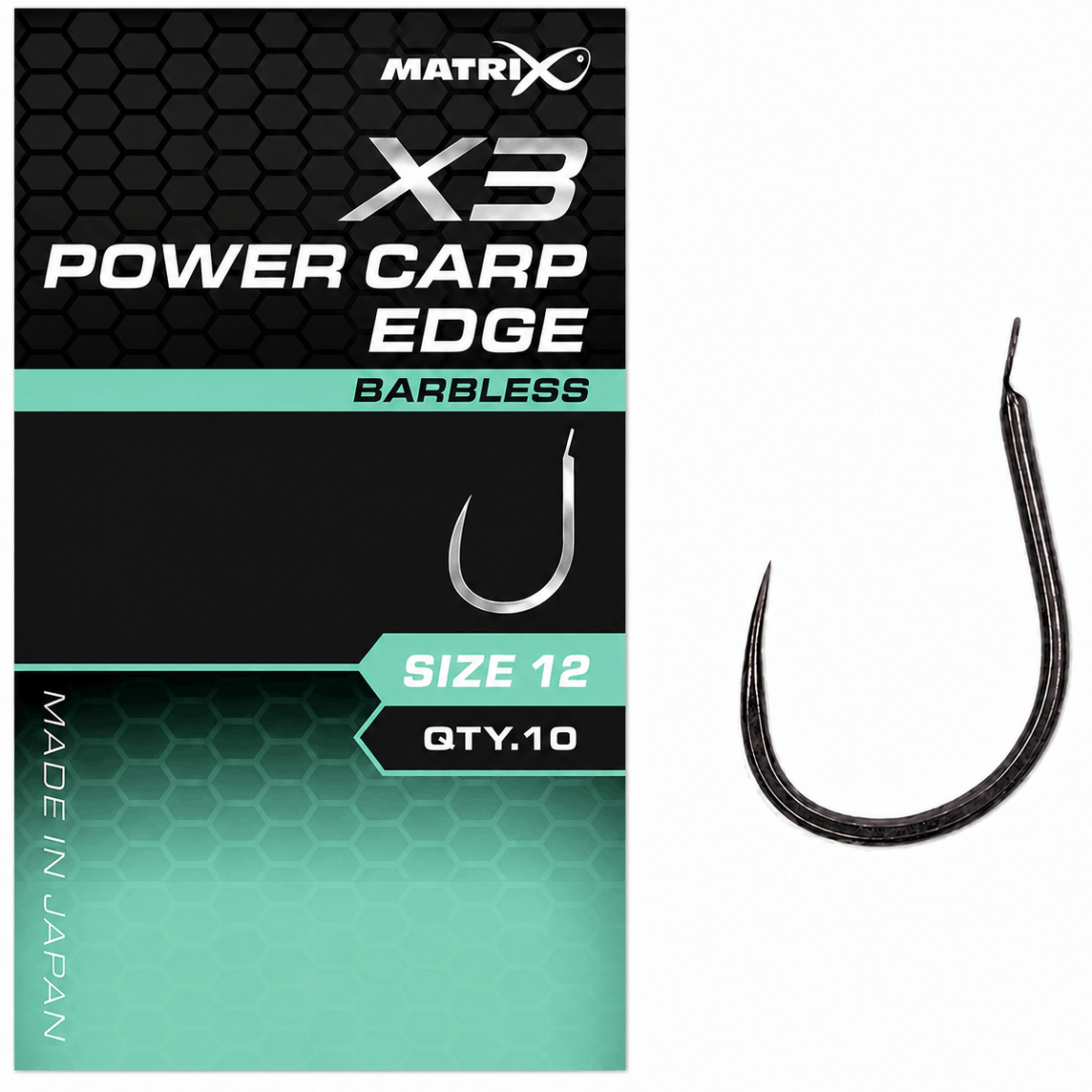 Matrix-X3-power-carp-edge-barbless-size-12
