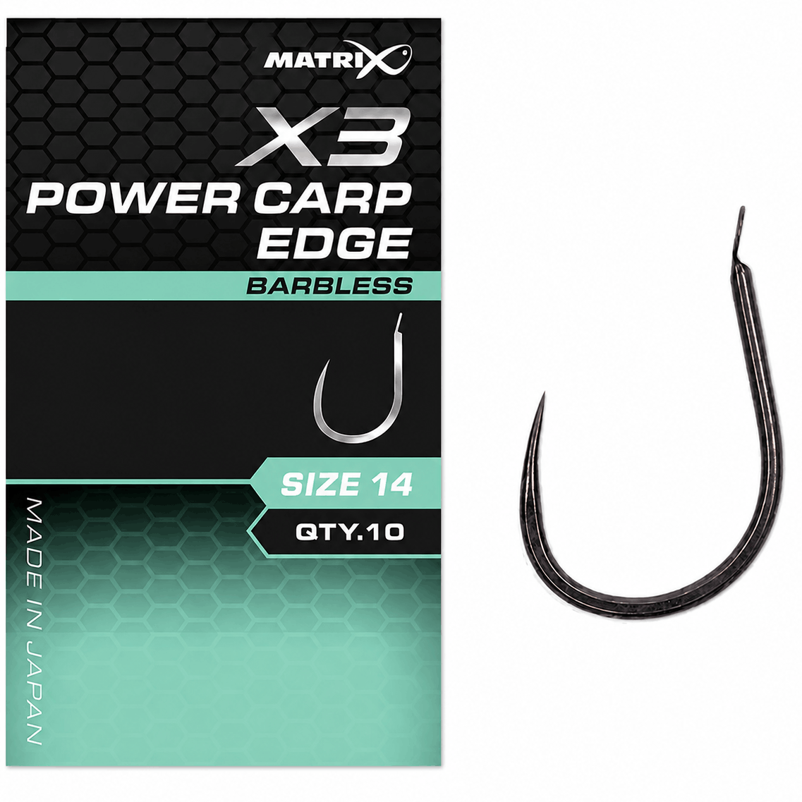 Matrix-X3-power-carp-edge-barbless-size-14