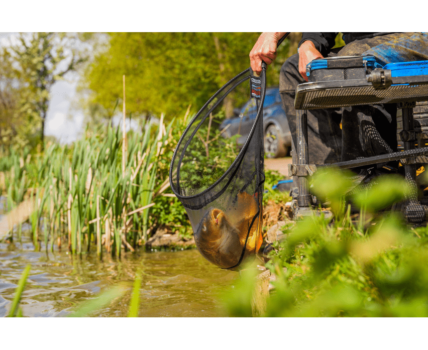 Preston carbon hair mesh landing net