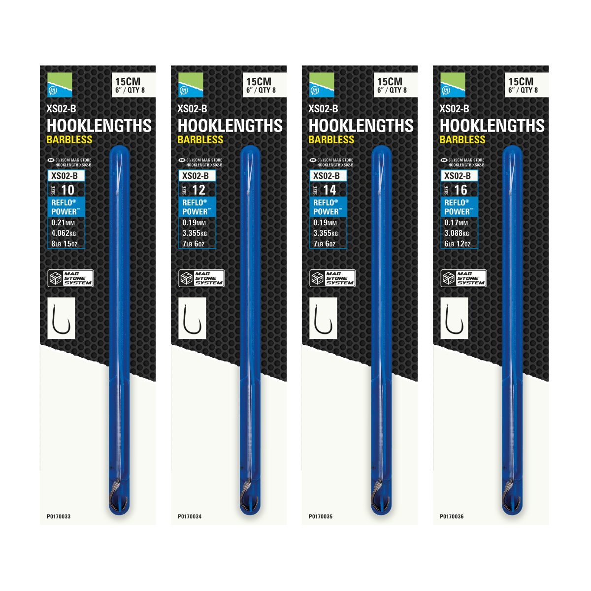 Preston xs02 b mag store hooklenght 6" - 15cm