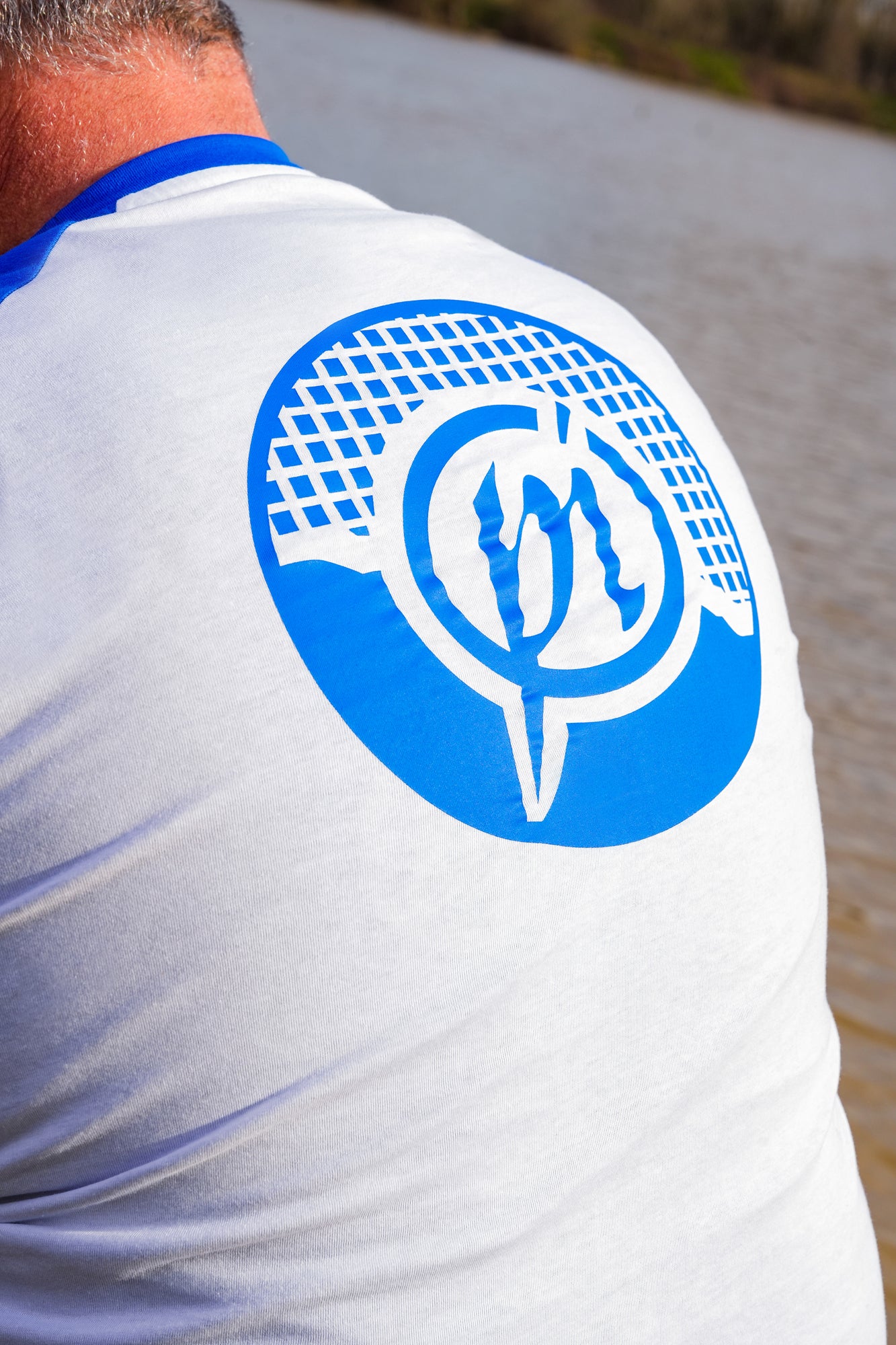 Preston lightweight white raglan t-shirt