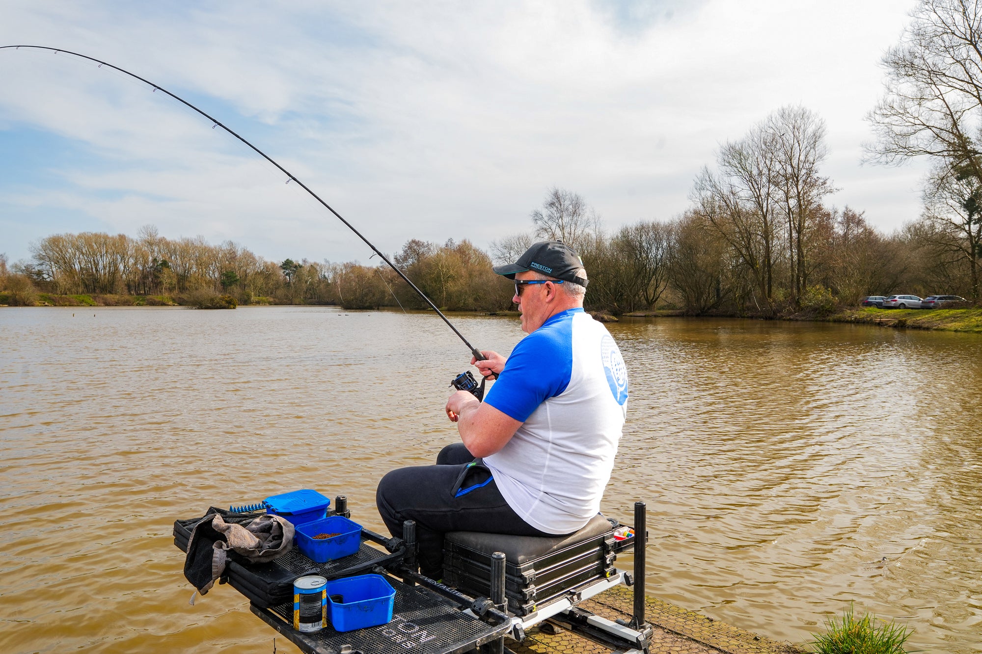 Preston lightweight white raglan t-shirt