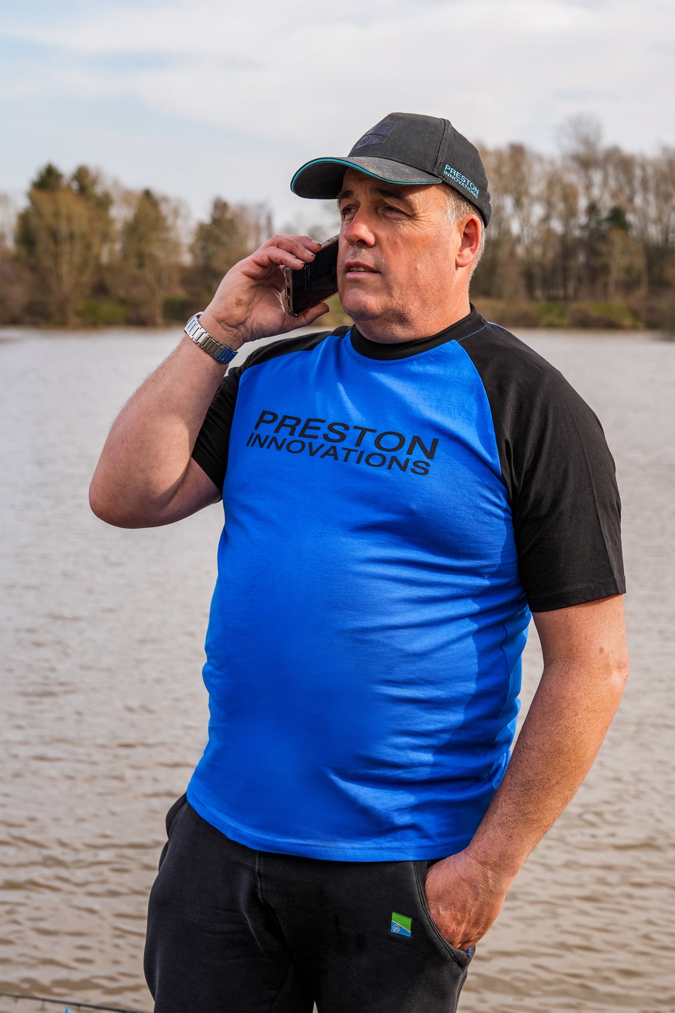 Preston lightweight bleu raglan t-shirt