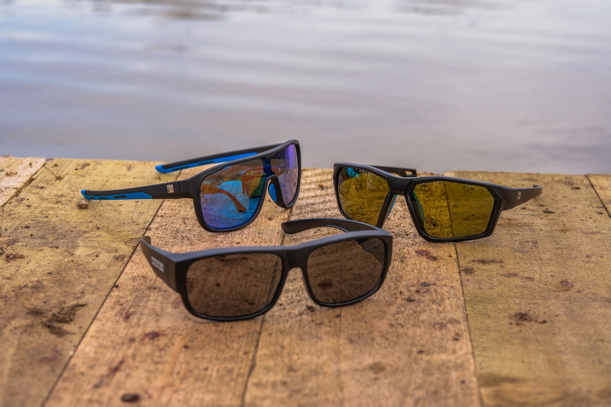 Peston absolute wrap sunglasses - amber brown