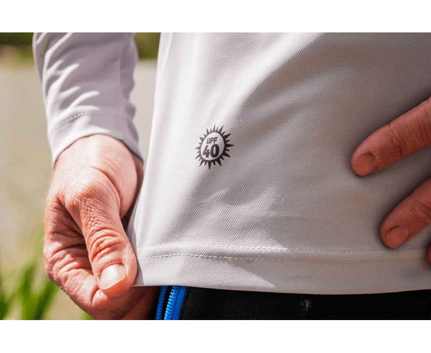 Preston grey performance sun shirt upf-40