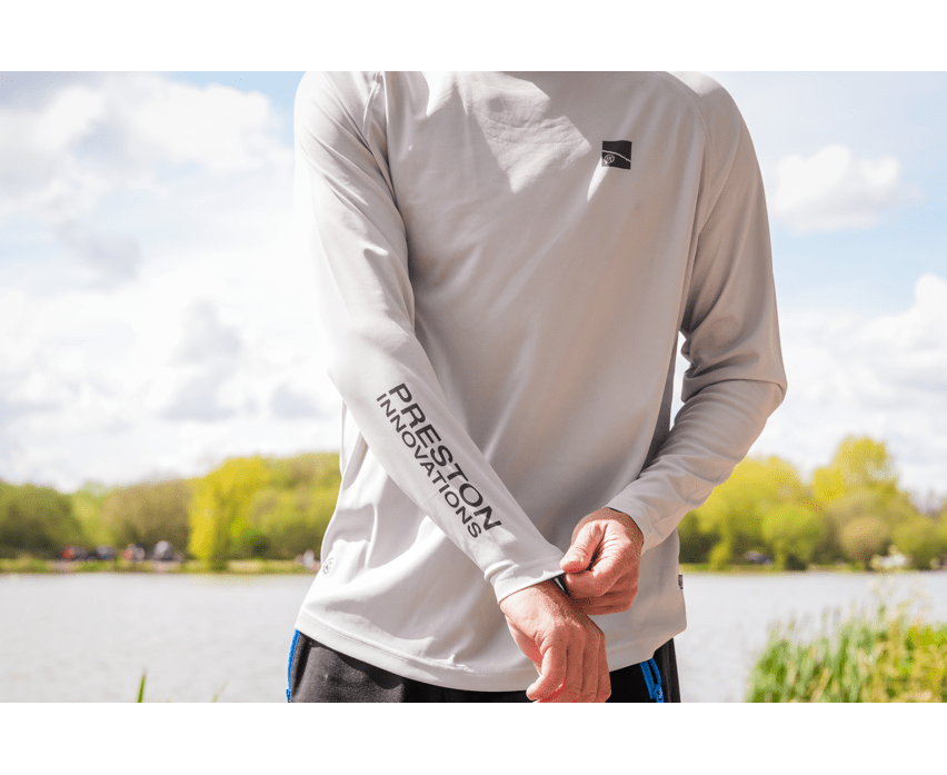 Preston grey performance sun shirt upf-40