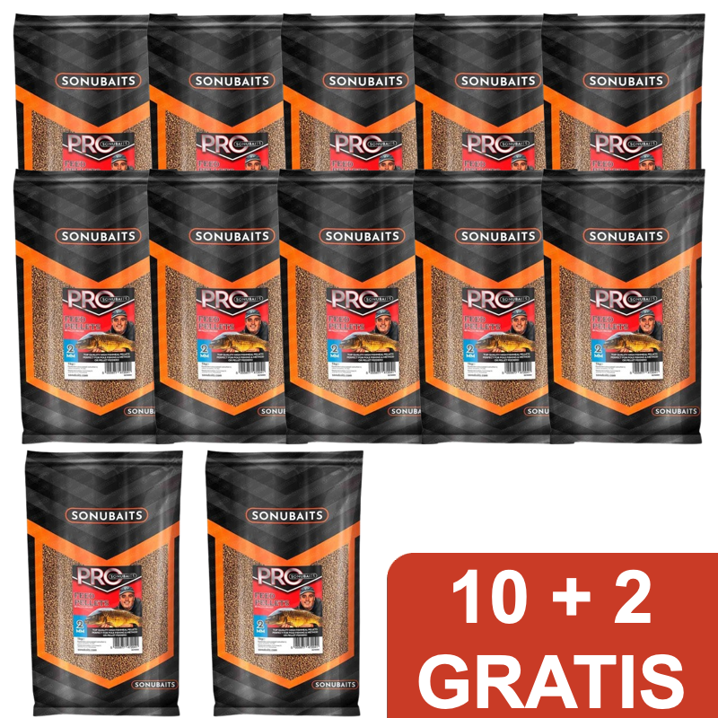 PRO FEED PELLETS 1kg - 2mm - 10 + 2 GRATIS 🎁 Pakket Deal