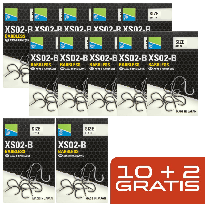 Preston XS-02B haken pakket deal