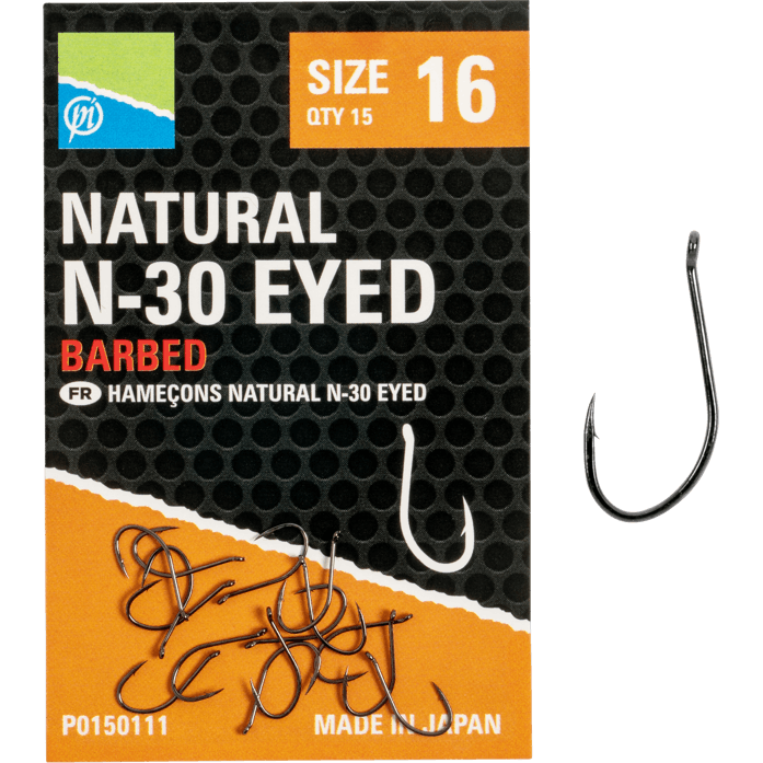 Preston-natural-n-30-eyed-barbed-size-16