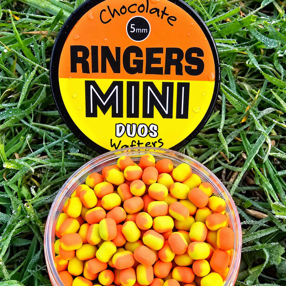 Ringers Mini Duos Wafters 5mm orange yellow detail