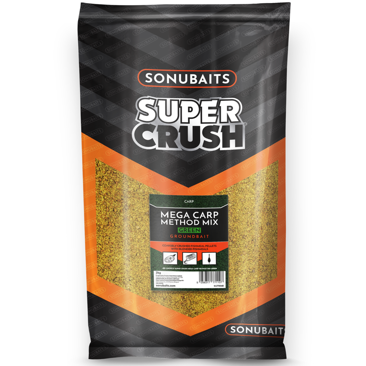 Sonubaits Supercrush mega carp method mix - green