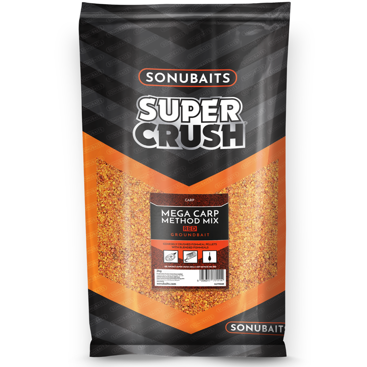 Sonubaits Supercrush mega carp method mix - red