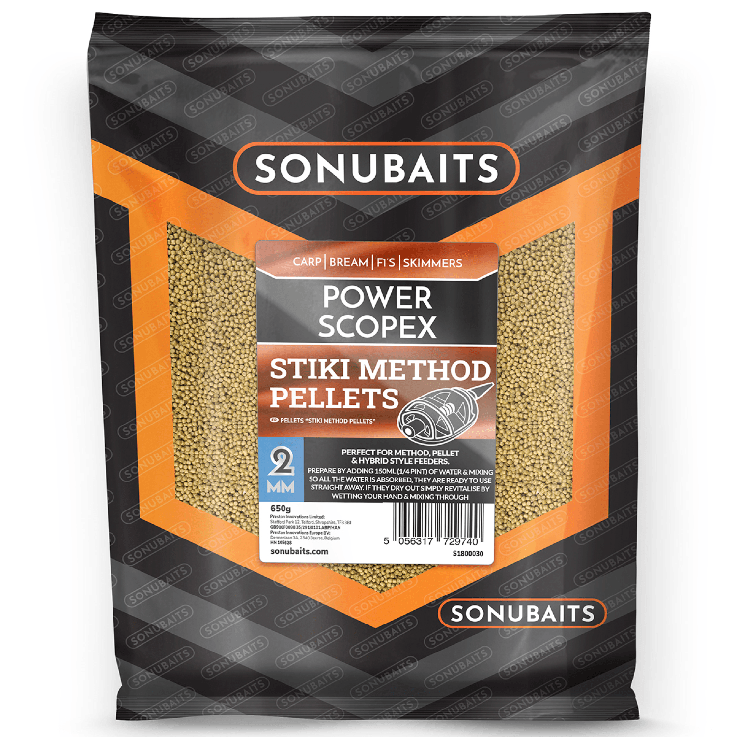 Sonubaits stiki method pellets poer scopex